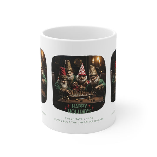 Holiday Elf Chess Mug