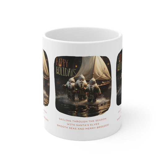Holiday Elf Sailing Mug